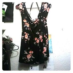 Plus size off the shoulder flower blouse